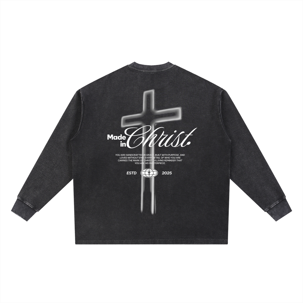 Mineral Wash Waffle Oversized T-Shirt