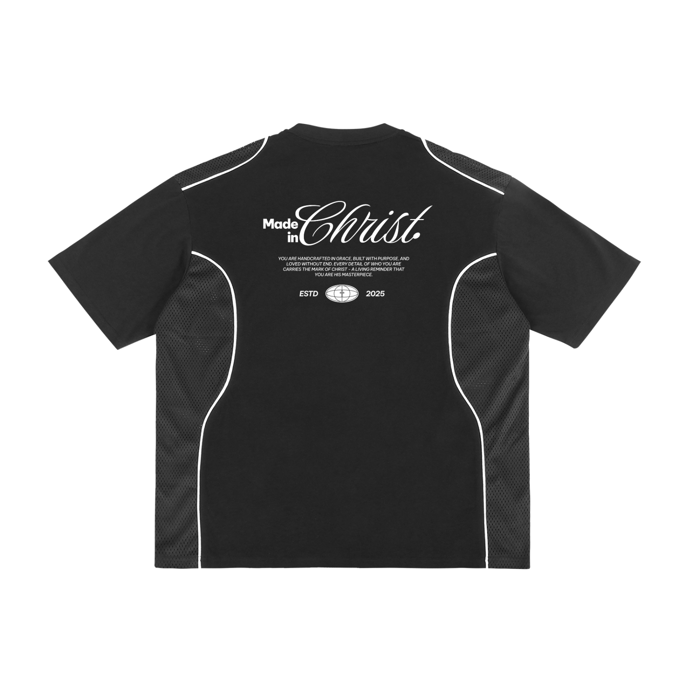 Contrast Piped Panel T-Shirt