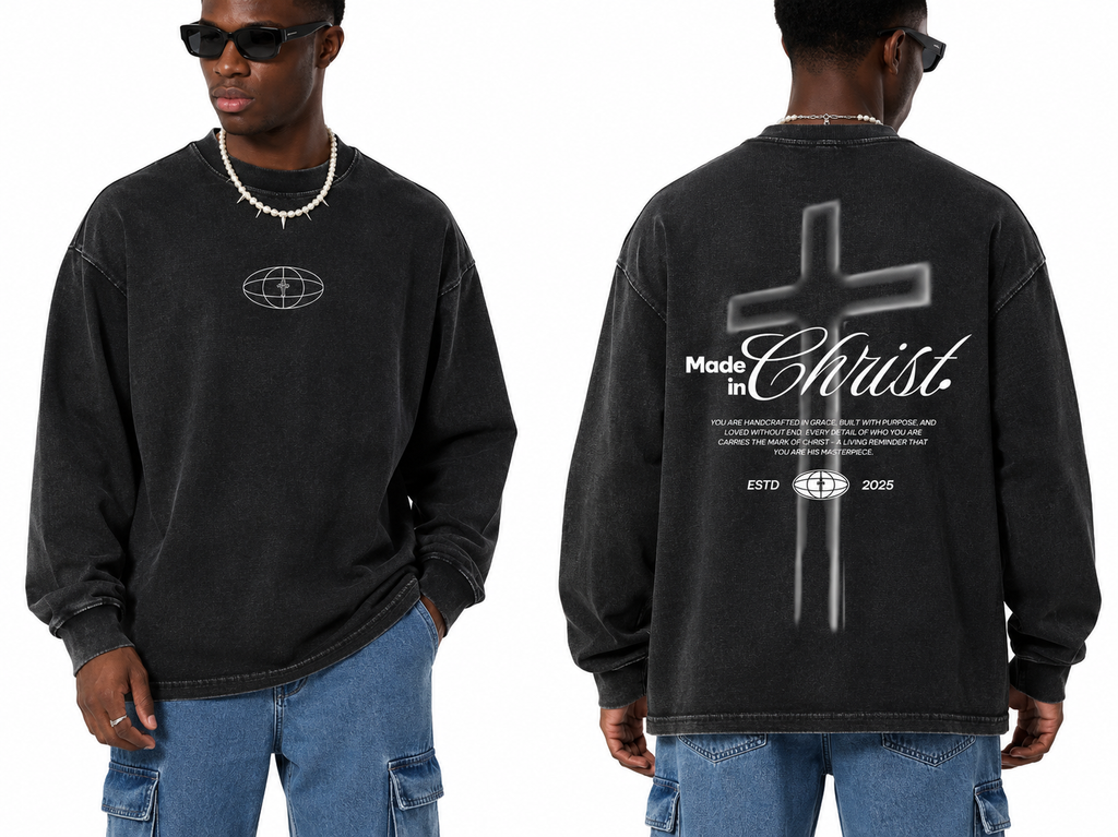 Mineral Wash Waffle Oversized T-Shirt