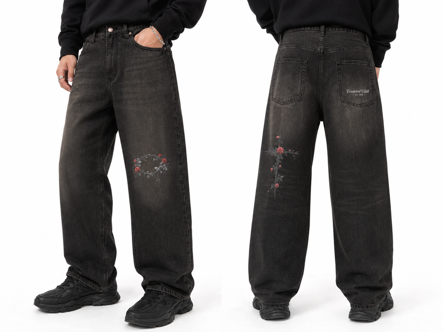 Vintage Wash Heavyweight Denim Jeans