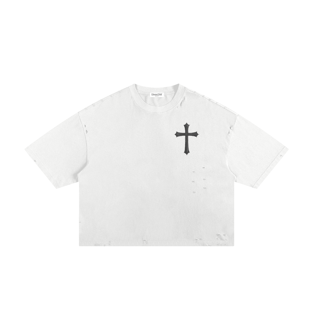 Classic Frayed Boxy Tee