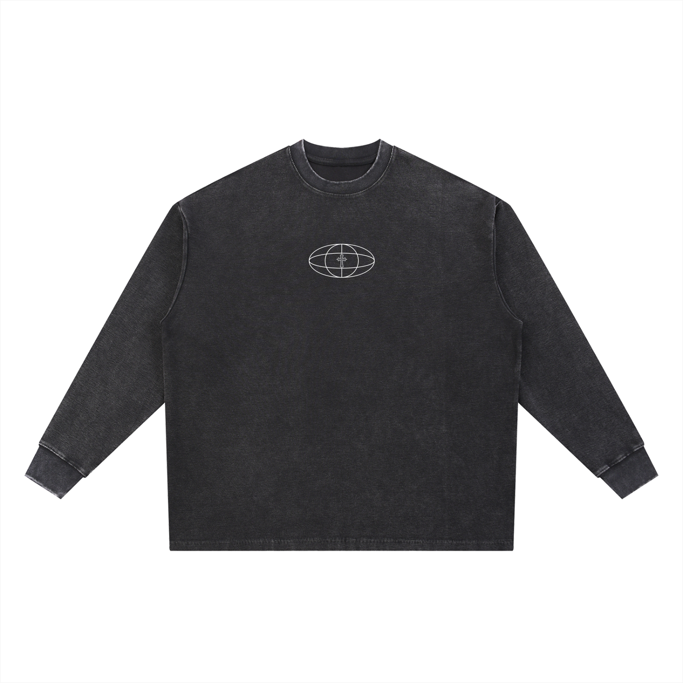 Mineral Wash Waffle Oversized T-Shirt