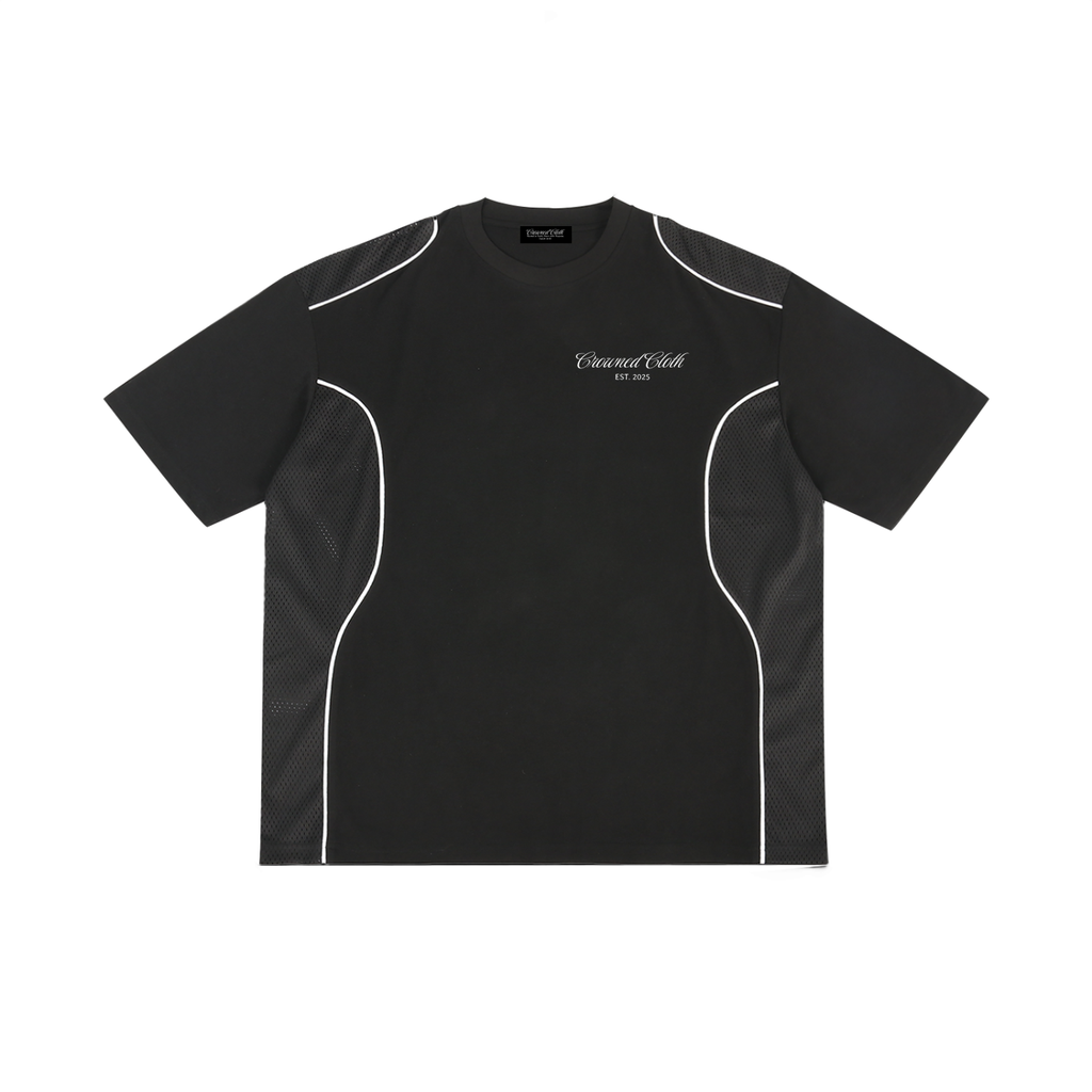 Contrast Piped Panel T-Shirt
